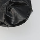 Salvatore Ferragamo Gancini Hand Bag Leather Black Gold Auth BAZ862A-16