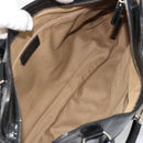 Salvatore Ferragamo Gancini Hand Bag Leather Black Gold Auth BAZ862A-11