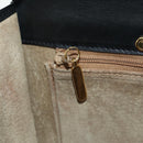 TIFFANY&Co. Chain Shoulder Bag Leather 2way Black Gold Auth BAZ864V-22
