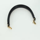 TIFFANY&Co. Chain Shoulder Bag Leather 2way Black Gold Auth BAZ864V-12