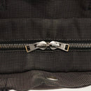 HERMES Her Line MM Hand Bag Canvas Gray Silver Auth BAZ866-14