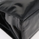 CHANEL COCO Mark Tragetasche Lackleder Schwarz Gold CC Auth BAZ868-16