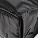 CHANEL COCO Mark Tragetasche Lackleder Schwarz Gold CC Auth BAZ868-17