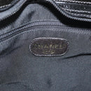 CHANEL COCO Mark Tragetasche Lackleder Schwarz Gold CC Auth BAZ868-18