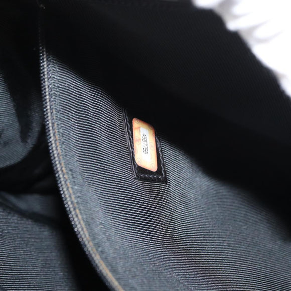 CHANEL COCO Mark Tragetasche Lackleder Schwarz Gold CC Auth BAZ868