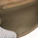 CHANEL Matelasse Chain Gripoa Shoulder Bag Lamb Skin Beige Gold CC Auth BAZ871-11