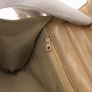 CHANEL Matelasse Chain Gripoa Shoulder Bag Lamb Skin Beige Gold CC Auth BAZ871-26