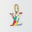 LOUIS VUITTON Bijoux Sac LV Flag Key Holder metal Gold Tone MP2484 Auth BAZ874A-2