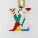 LOUIS VUITTON Bijoux Sac LV Flag Key Holder metal Gold Tone MP2484 Auth BAZ874A-4