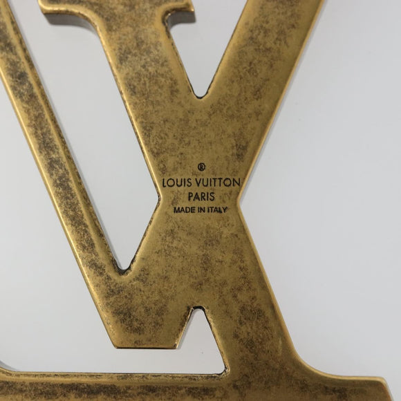 LOUIS VUITTON Bijoux Sac LV Flag Key Holder metal Gold Tone MP2484 Auth BAZ874A