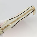 GUCCI GG Canvas Pouch Pink Gold Auth BAZ875A-5