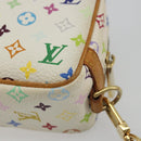 LOUIS VUITTON Monogram Multicolor Trousse Wapity Pouch White M58033 Auth BAZ880A-15