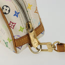 LOUIS VUITTON Monogram Multicolor Trousse Wapity Pouch White M58033 Auth BAZ880A-9