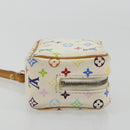 LOUIS VUITTON Monogram Multicolor Trousse Wapity Pouch White M58033 Auth BAZ880A-3