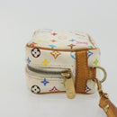 LOUIS VUITTON Monogram Multicolor Trousse Wapity Pouch White M58033 Auth BAZ880A-4