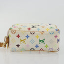 LOUIS VUITTON Monogram Multicolor Trousse Wapity Pouch White M58033 Auth BAZ880A-6