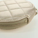CHANEL Matelasse Air Pods Case & Coin Purse Lamb Skin Gold CC Auth BAZ881SAM-10