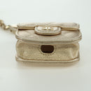 CHANEL Matelasse Air Pods Case & Coin Purse Lamb Skin Gold CC Auth BAZ881SAM-25