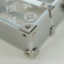 LOUIS VUITTON Trunk Box Pouch Bag metal Silver M00752 LV Auth BAZ882SAM-18