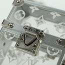 LOUIS VUITTON Trunk Box Pouch Bag metal Silver M00752 LV Auth BAZ882SAM-20