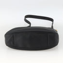 GUCCI Bamboo Shoulder Bag Leather 2way Black Gold 001 1781 1638 Auth BAZ883-11