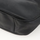 GUCCI Bamboo Shoulder Bag Leather 2way Black Gold 001 1781 1638 Auth BAZ883-14