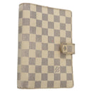 LOUIS VUITTON Damier Azur Agenda MM Day Planner Cover R20707 LV Auth BD009-1