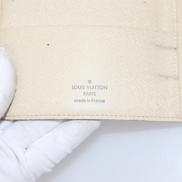 LOUIS VUITTON Damier Azur Agenda MM Day Planner Cover R20707 LV Auth BD009