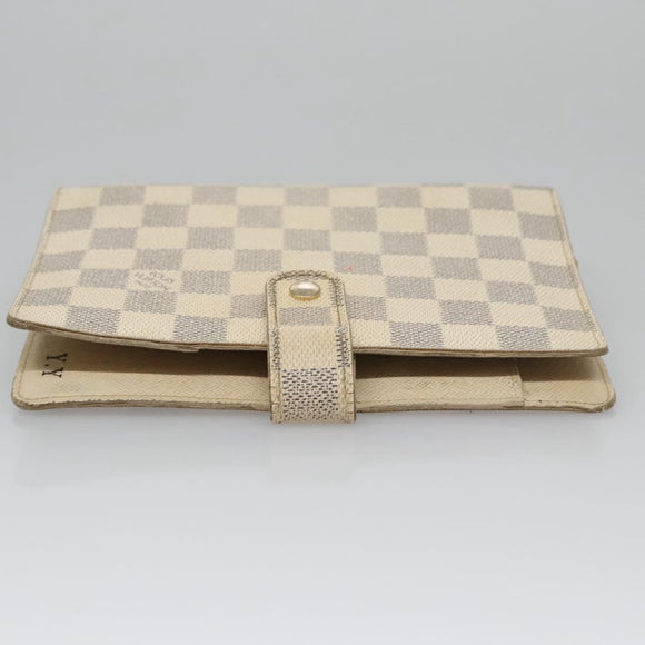 LOUIS VUITTON Damier Azur Agenda MM Day Planner Cover R20707 LV Auth BD009