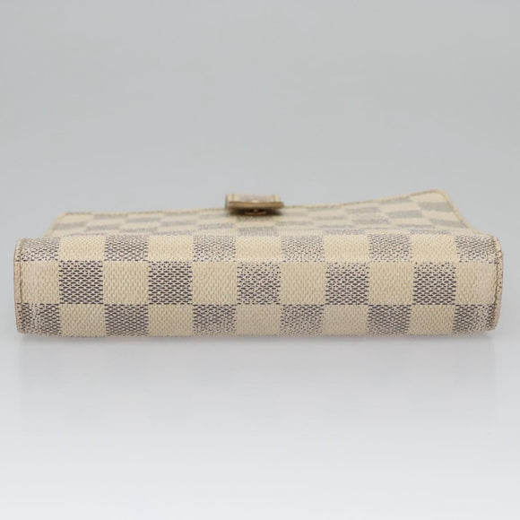 LOUIS VUITTON Damier Azur Agenda MM Day Planner Cover R20707 LV Auth BD009