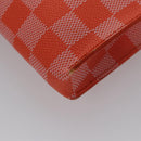 LOUIS VUITTON Damier Color Elemon Clutch Bag Orange Pimon N41299 LV Auth BD015-16