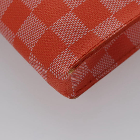 LOUIS VUITTON Damier Color Elemon Clutch Bag Orange Pimon N41299 LV Auth BD015
