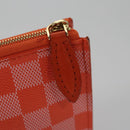 LOUIS VUITTON Damier Color Elemon Clutch Bag Orange Pimon N41299 LV Auth BD015-8