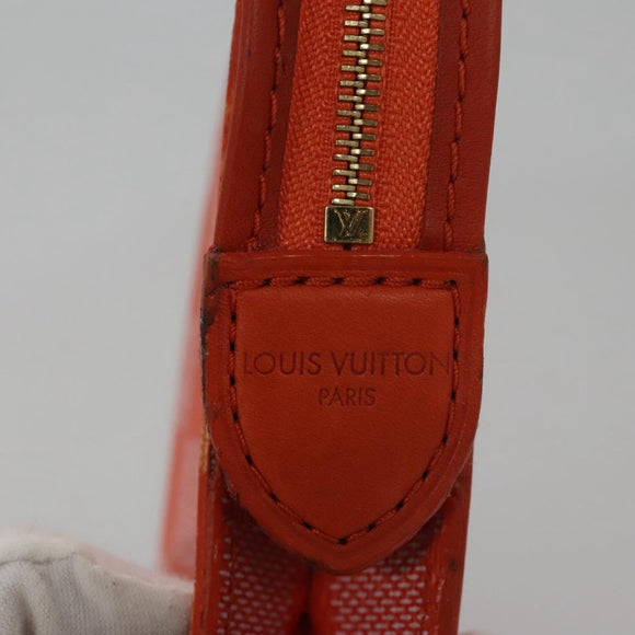 LOUIS VUITTON Damier Color Elemon Clutch Bag Orange Pimon N41299 LV Auth BD015