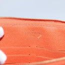 LOUIS VUITTON Damier Color Elemon Clutch Bag Orange Pimon N41299 LV Auth BD015-17