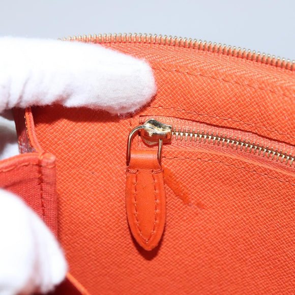 LOUIS VUITTON Damier Color Elemon Clutch Bag Orange Pimon N41299 LV Auth BD015