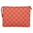 LOUIS VUITTON Damier Color Elemon Clutch Bag Orange Pimon N41299 LV Auth BD015-2