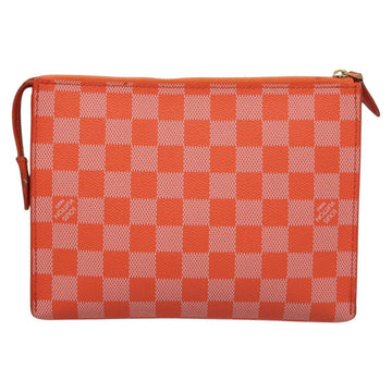 LOUIS VUITTON Damier Color Elemon Clutch Bag Orange Pimon N41299 LV Auth BD015 - 0