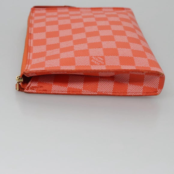 LOUIS VUITTON Damier Color Elemon Clutch Bag Orange Pimon N41299 LV Auth BD015