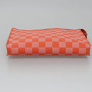 LOUIS VUITTON Damier Color Elemon Clutch Bag Orange Pimon N41299 LV Auth BD015-6