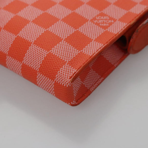 LOUIS VUITTON Damier Color Elemon Clutch Bag Orange Pimon N41299 LV Auth BD015