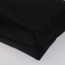 Burberrys Nova Check Blue Label Accessory Pouch Nylon Black Silver Auth BD023-15