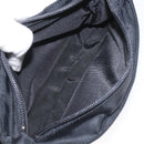 Burberrys Nova Check Blue Label Accessory Pouch Nylon Black Silver Auth BD023-11