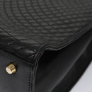 BALLY Hand Bag Leather Black Gold Auth BD031-13