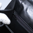 BALLY Hand Bag Leather Black Gold Auth BD031-19