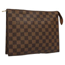 LOUIS VUITTON Damier Ebene Posh Toilette 26 Pouch N47543 LV Auth BD042-1