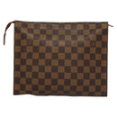 LOUIS VUITTON Damier Ebene Posh Toilette 26 Pouch N47543 LV Auth BD042-2