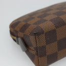 LOUIS VUITTON Damier Ebene Pochette Cosmetic PM Pouch N47516 LV Auth BD043-11