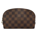 LOUIS VUITTON Damier Ebene Pochette Cosmetic PM Pouch N47516 LV Auth BD043-2