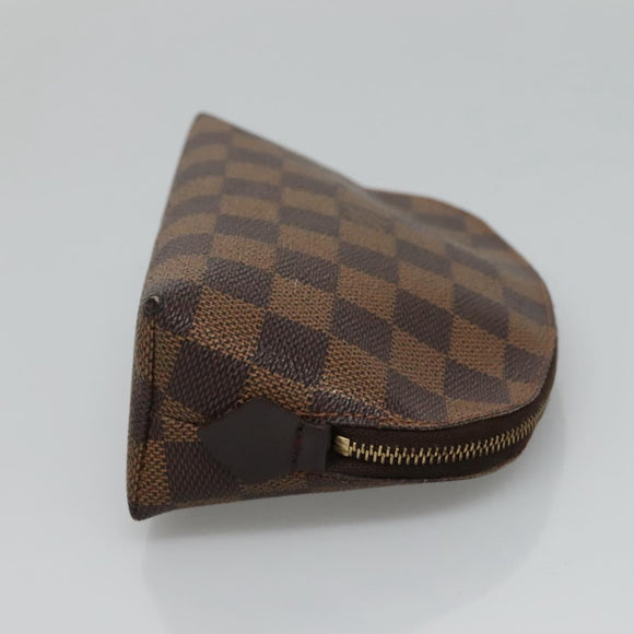 LOUIS VUITTON Damier Ebene Pochette Cosmetic PM Pouch N47516 LV Auth BD043